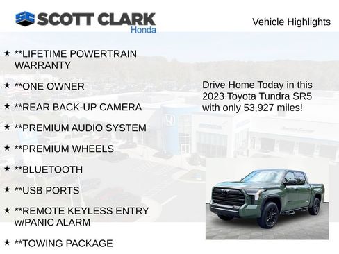 Used 2023 Toyota Tundra SR5 w/ SR5 Convenience Package AWD/4WD image 11