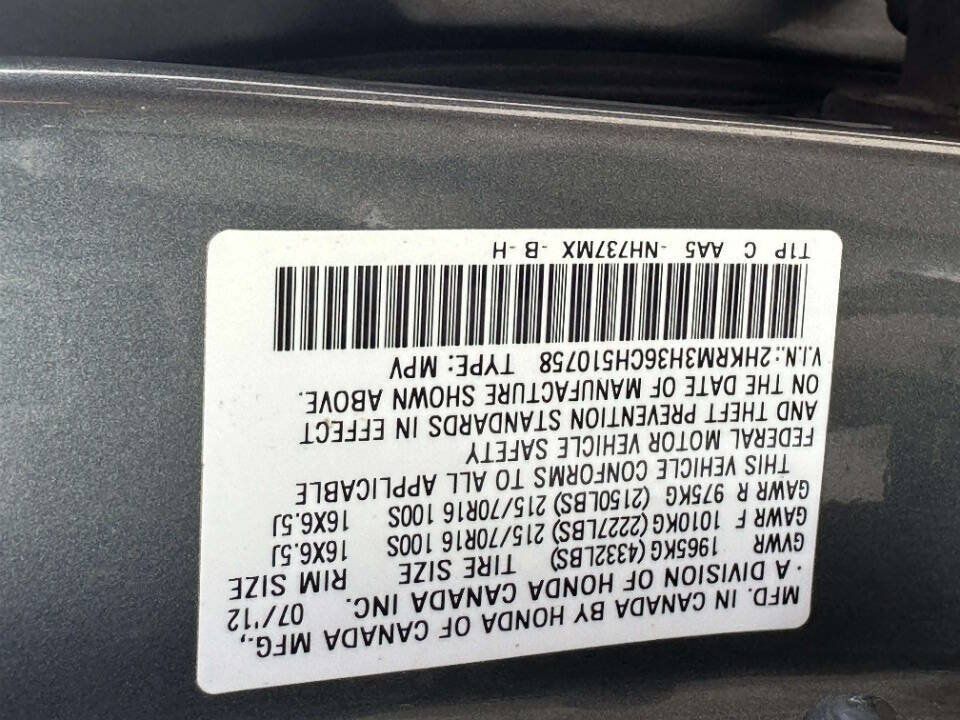Used 2012 Honda CR-V LX image 23