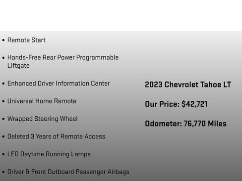 Used 2023 Chevrolet Tahoe LT image 30