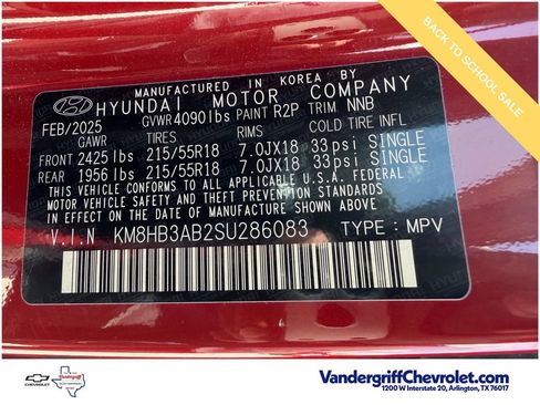 Used 2025 Hyundai Kona SEL FWD image 27