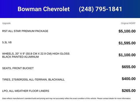 New 2026 Chevrolet Silverado 1500 RST AWD/4WD image 5
