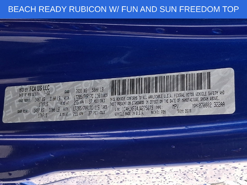 Used 2018 Jeep Wrangler Unlimited Rubicon AWD/4WD image 27