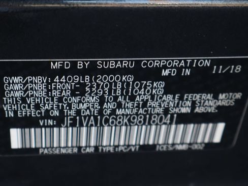 Used 2019 Subaru WRX Premium AWD/4WD image 47