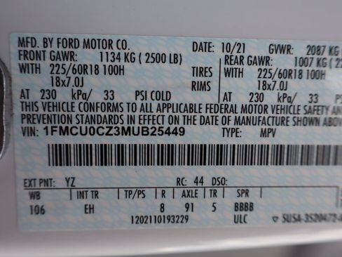 Used 2021 Ford Escape SEL FWD image 46