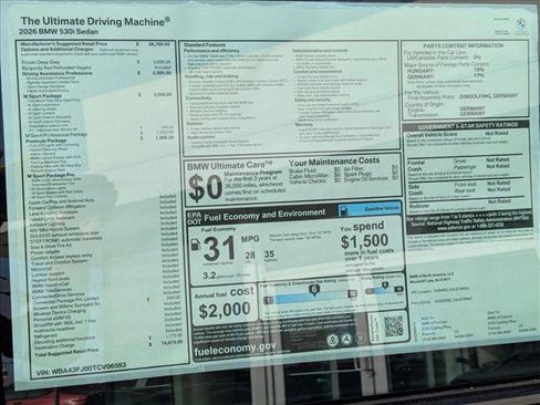 Used 2026 BMW 530i w/ M Sport Package image 18