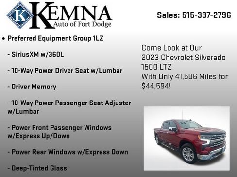 Used 2023 Chevrolet Silverado 1500 LTZ w/ Technology Package image 7