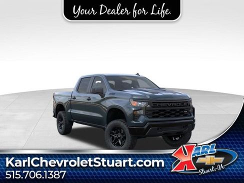 New 2026 Chevrolet Silverado 1500 Custom Trail Boss w/ Dark Appearance Package AWD/4WD image 1