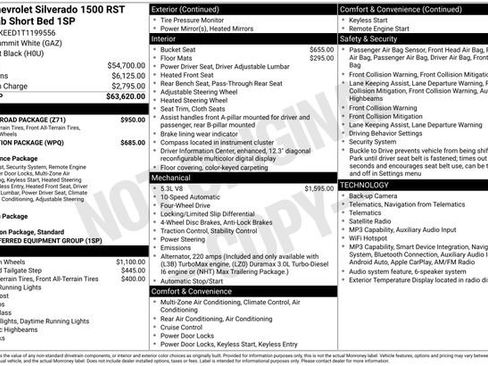 New 2026 Chevrolet Silverado 1500 RST w/ Z71 Off-Road Package AWD/4WD image 26