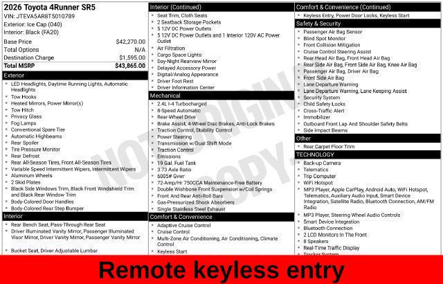 Used 2026 Toyota 4Runner SR5 RWD image 29