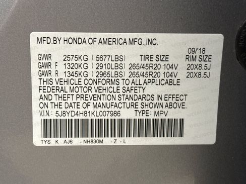 Used 2019 Acura MDX SH-AWD w/ Advance Package image 26