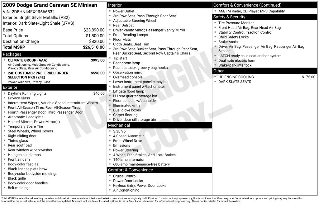 Used 2009 Dodge Grand Caravan SE w/ Climate Group FWD image 33