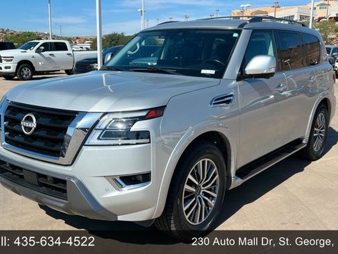 Used 2023 Nissan Armada SL w/ Captain's Chairs Package AWD/4WD image 1