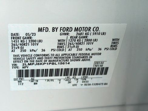 Certified 2023 Lincoln Nautilus Reserve w/ Equipment Group 201A AWD/4WD image 33