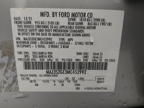 Used 2021 Ford EcoSport SE FWD image 33