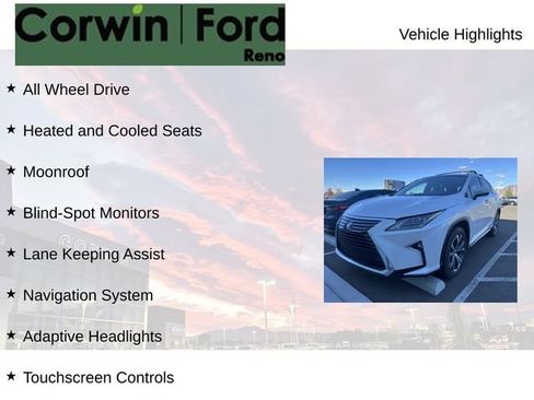Used 2018 Lexus RX 350 AWD w/ Premium Package image 8