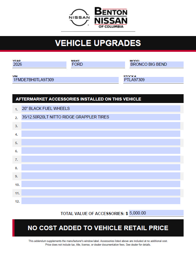 Used 2026 Ford Bronco Big Bend AWD/4WD image 2