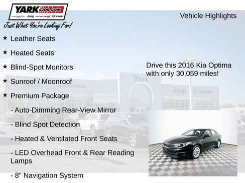 Used 2016 Kia Optima EX w/ Premium Package image 7