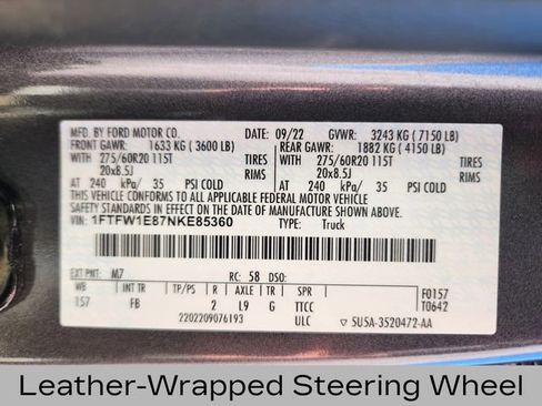 Certified 2022 Ford F150 XLT w/ Equipment Group 302A High image 27