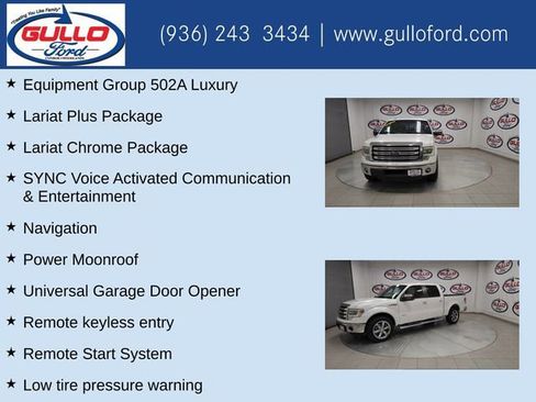 Used 2014 Ford F150 Lariat w/ Equipment Group 502A Luxury image 10