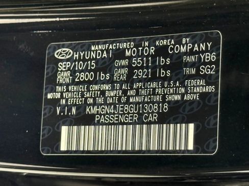 Used 2016 Hyundai Genesis 3.8 w/ Option Group 03 AWD/4WD image 41