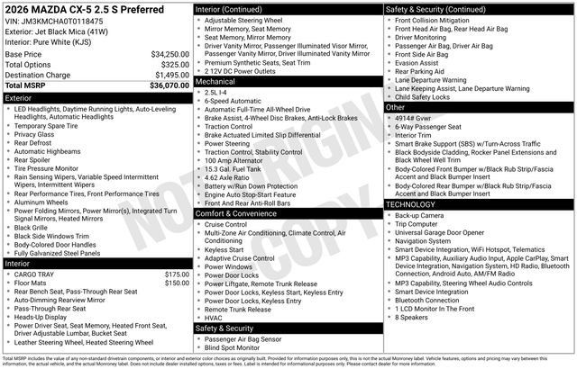 New 2026 MAZDA CX-5 Preferred AWD/4WD image 27