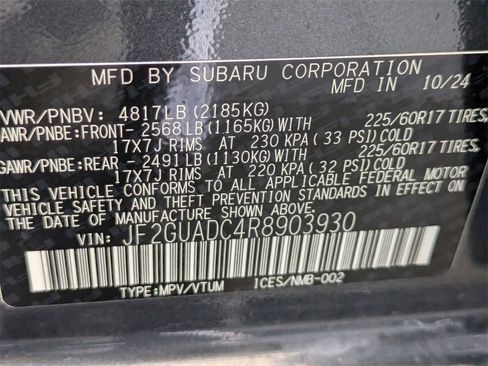 Used 2024 Subaru Crosstrek 2.0i Premium image 35