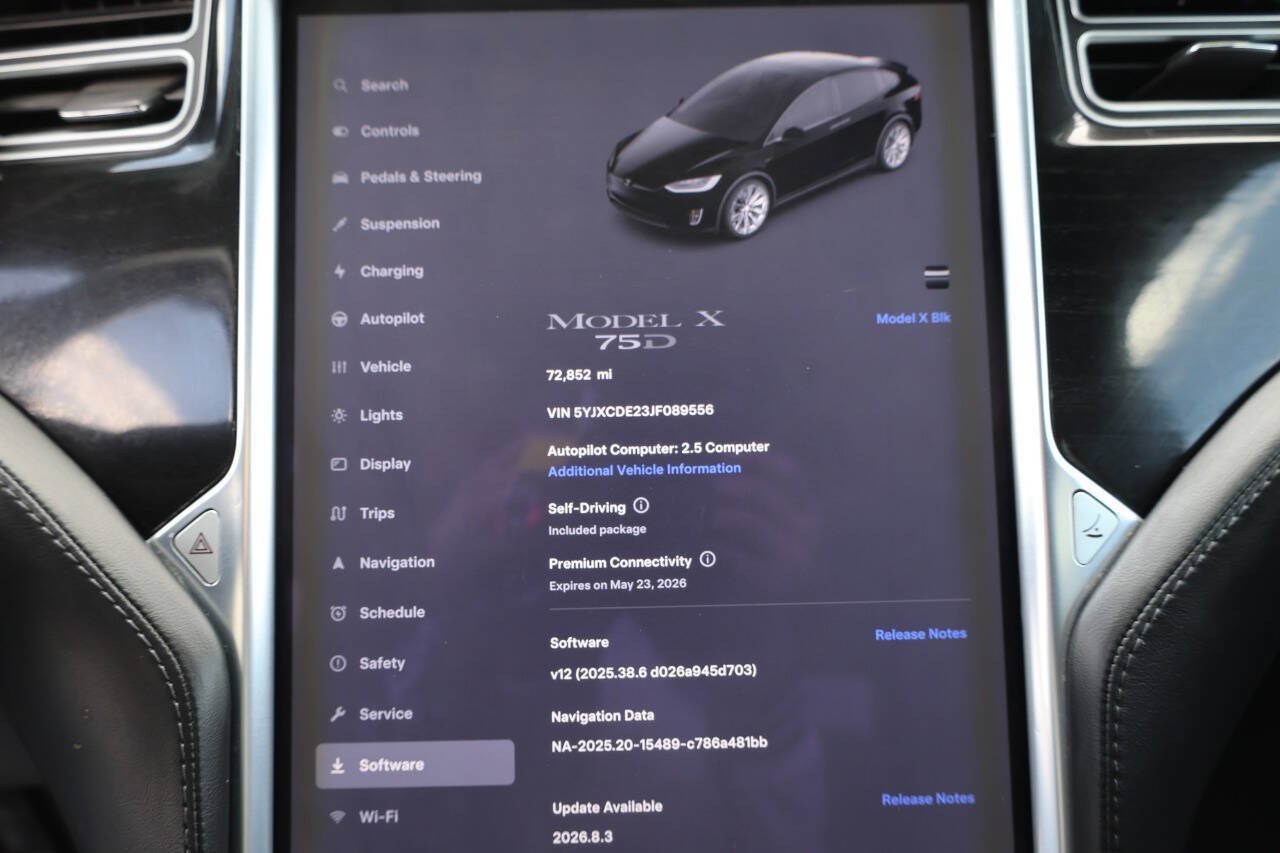 Used 2018 Tesla Model X 75D AWD/4WD image 21