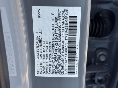 Certified 2025 Honda Accord Sport image 26