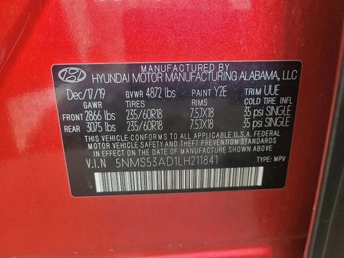 Used 2020 Hyundai Santa Fe Limited FWD image 33