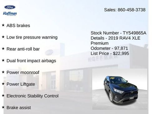 Used 2019 Toyota RAV4 XLE Premium w/ Cold Weather Package AWD/4WD image 25