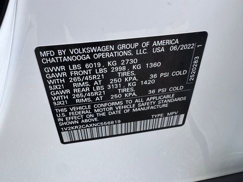 Used 2022 Volkswagen Atlas SE image 47