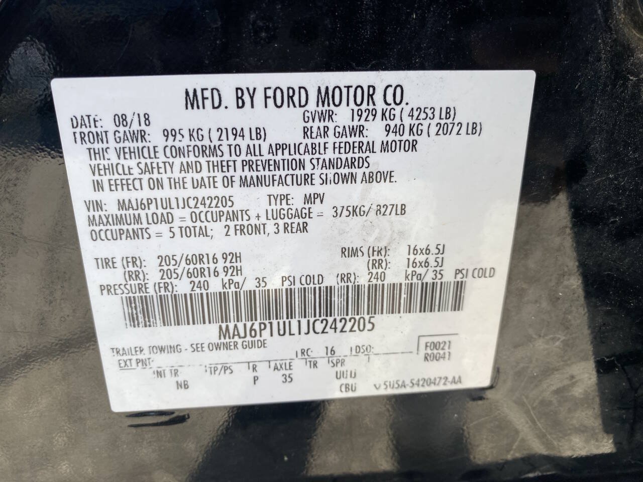 Used 2018 Ford EcoSport SE AWD/4WD image 35