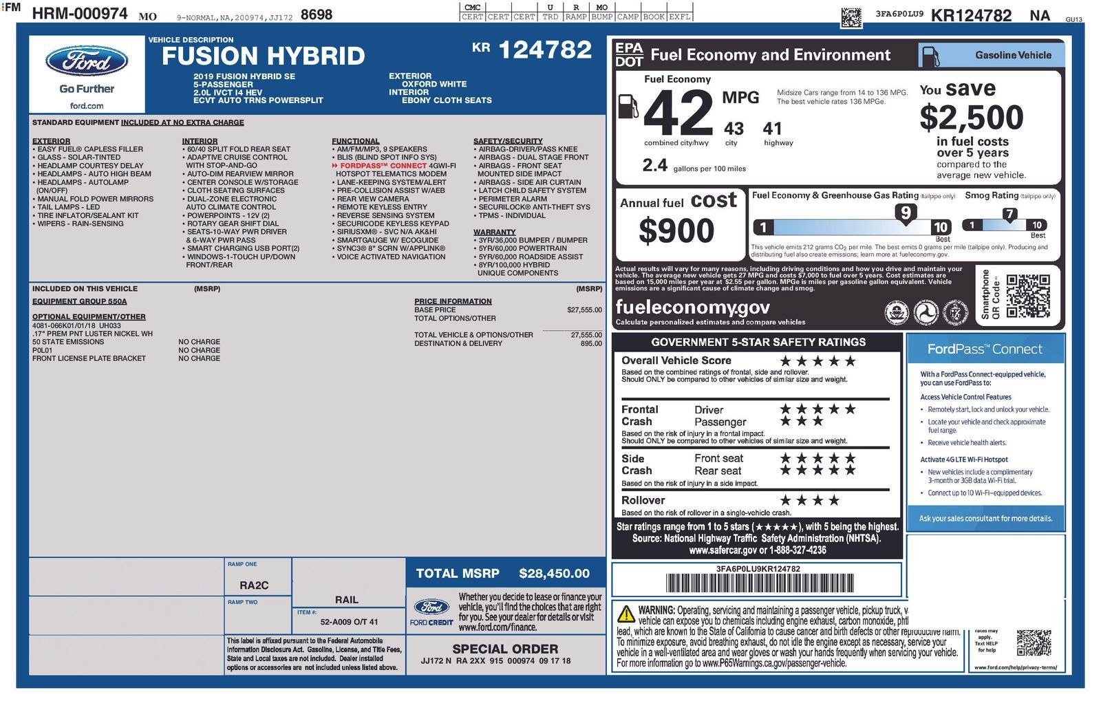 Used 2019 Ford Fusion SE FWD image 3