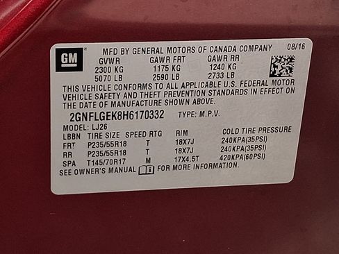 Used 2017 Chevrolet Equinox Premier w/ Enhanced Convenience Package AWD/4WD image 27
