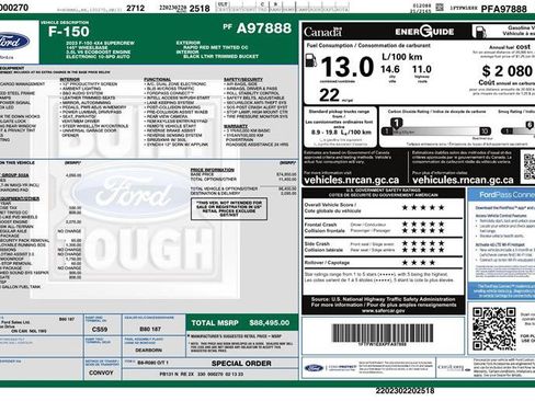 Used 2023 Ford F150 Lariat w/ Equipment Group 502A High AWD/4WD image 2
