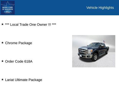 Used 2016 Ford F350 Lariat w/ Lariat Ultimate Package AWD/4WD image 2