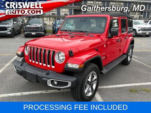 Used 2023 Jeep Wrangler Unlimited Sahara w/ Safety Group AWD/4WD image 1