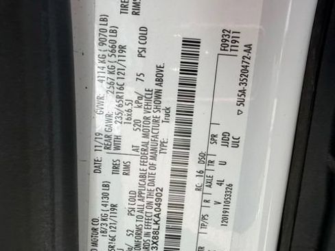 Used 2020 Ford Transit 250 148 High Roof Extended w/ Load Area Protection Package RWD image 33