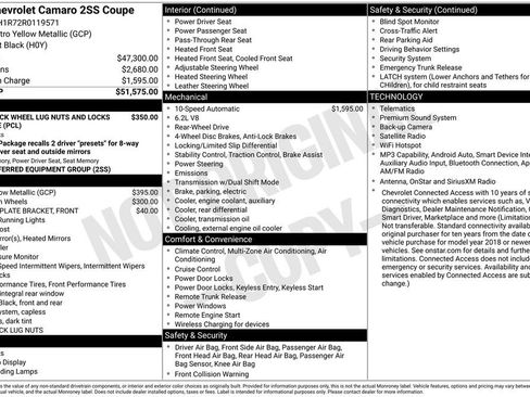 Used 2024 Chevrolet Camaro SS RWD image 12