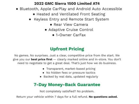 Used 2022 GMC Sierra 1500 AT4 w/ Driver Alert Package II image 1