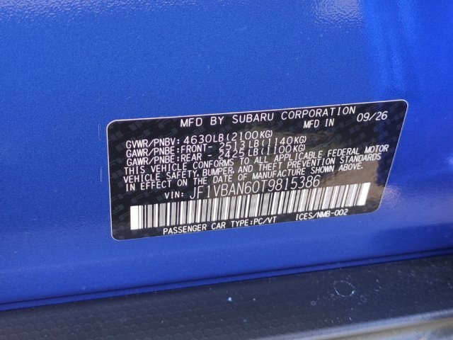 New 2026 Subaru WRX Limited AWD/4WD image 36