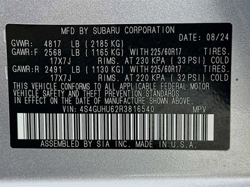 Certified 2024 Subaru Crosstrek 2.5i Wilderness w/ Wilderness Package AWD/4WD image 29