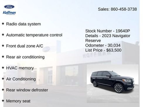 Certified 2023 Lincoln Navigator Reserve AWD/4WD image 15