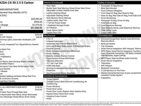 Certified 2023 MAZDA CX-30 AWD 2.5 S w/ Preferred Package image 7
