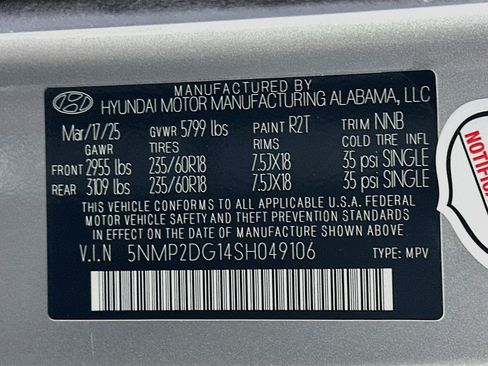 Used 2025 Hyundai Santa Fe SEL AWD/4WD image 12
