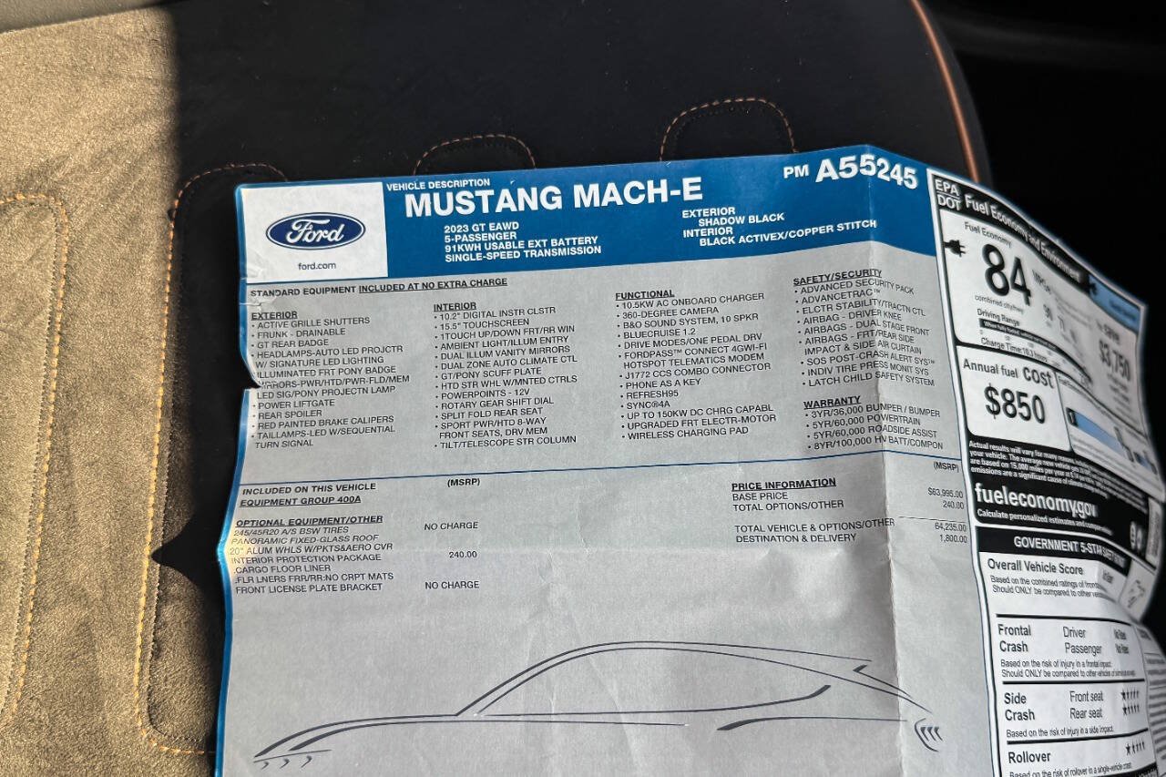 Used 2023 Ford Mustang Mach-E GT AWD/4WD image 37