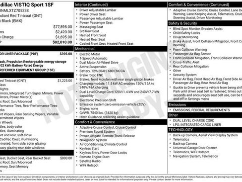 New 2026 Cadillac Vistiq Sport w/ LPO, Floor Liner Package image 9