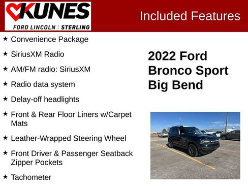 Used 2022 Ford Bronco Sport Big Bend w/ Convenience Package image 3