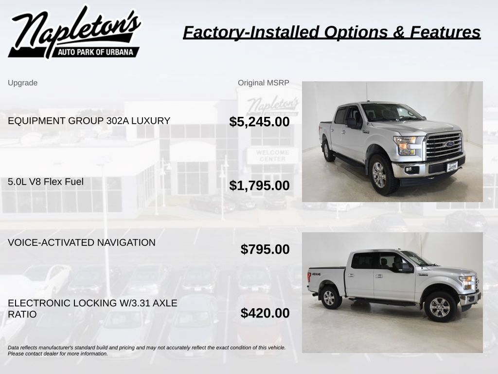 Used 2017 Ford F150 XLT w/ Equipment Group 302A Luxury AWD/4WD image 4