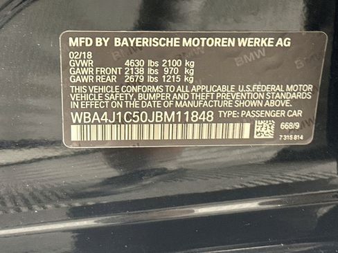Used 2018 BMW 430i Gran Coupe w/ Premium Package RWD image 12